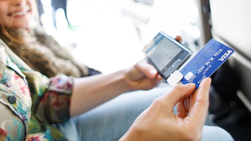 Square mobile payment in a car pcidss
