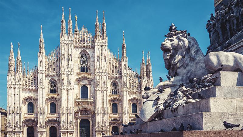Milan city architecture