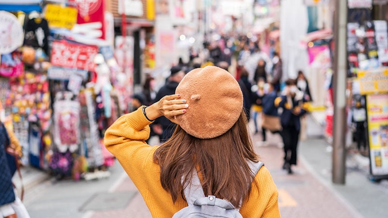 A woman on the Tokyo street